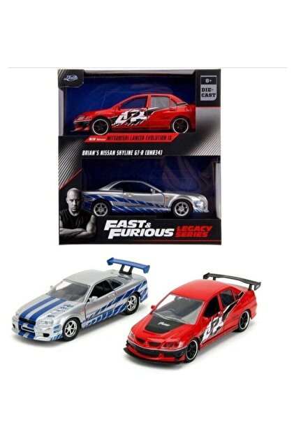 HOT WHEELS Jada 1/32 Fast and Furious 2'li Set Nissan Skyline R34