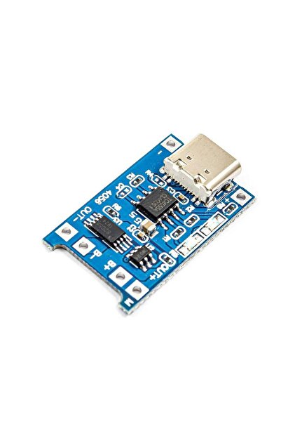 TLS Robotik Tp4056 18650 Li-ion Korumalı Usb Type-c Girişli Şarj