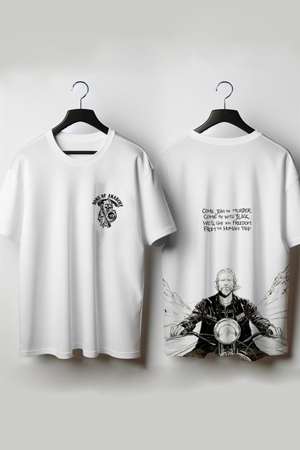 SVART WEAR Sons of Anarchy Jax Teller Tasarımlı Unisex Pamuklu