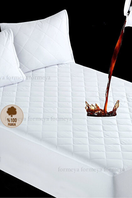 Quilted Fitted Full Edge Water Liquid Proof 100% Cotton Mattress Protector Mattress Single Double King (16 Sizes)