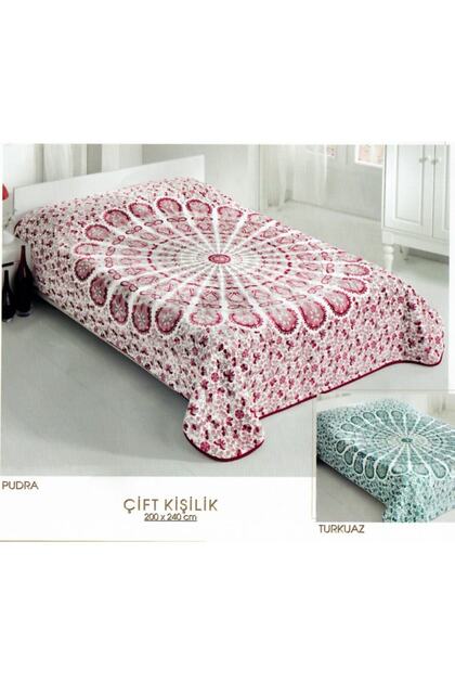 Pudra Mandala Battaniye Çift Kişilik Battaniye