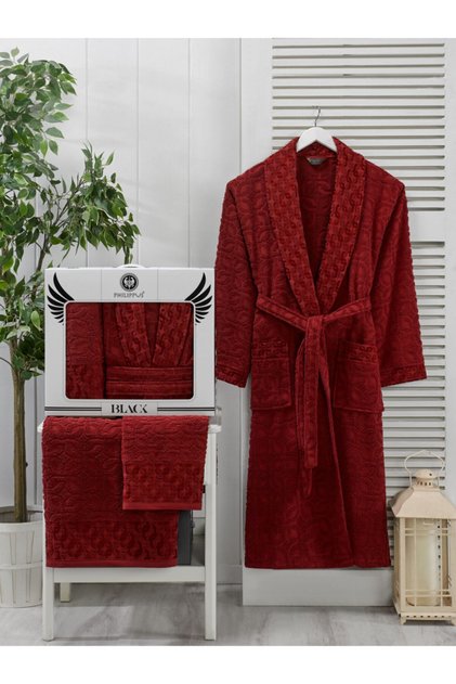 Vespira Men's Şalyaka Bathrobe Set