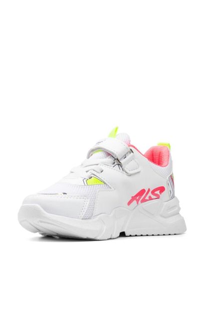 Alessio Kız Çocuk Beyaz Fuşya Yazlık Spor Ayakkabı - 4