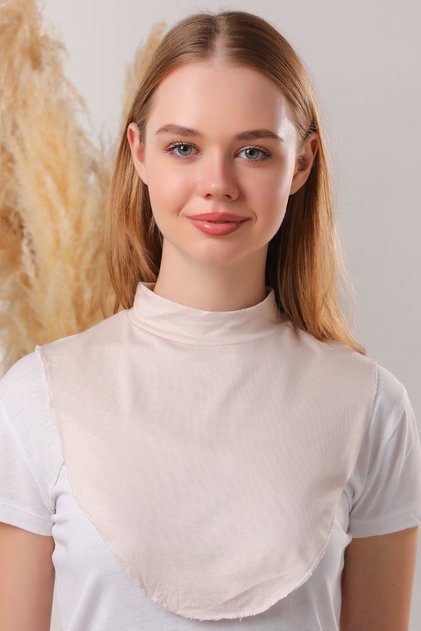 Women's Hijab Neck Collar Cream