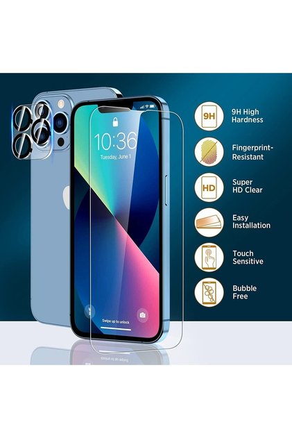 Apple iPhone 13 Nano Screen and Hd Camera Protector - Ultra Thin and Transparent - Extra Thin