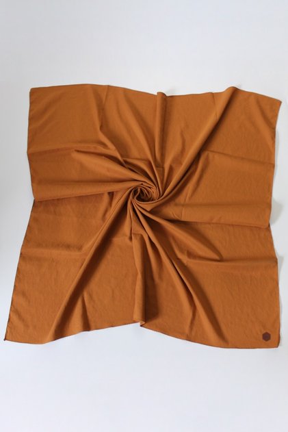 100x100 Cotton Jazz Scarf Bronze