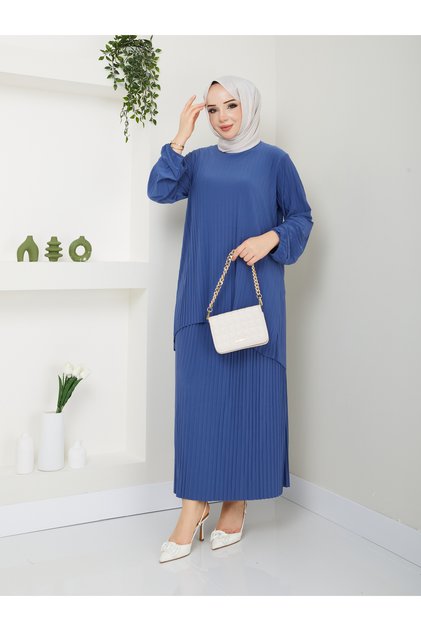 Wonderful Self-Pleated Comfortable and Stylish Skirted Double Suit