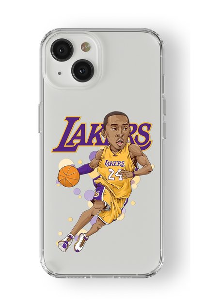 iPhone 13 Mini Compatible Kobe Bryant Design Printed Transparent Case