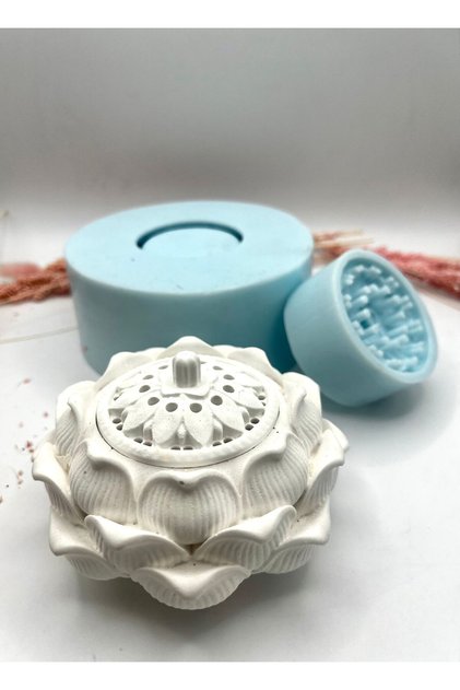 Lotus Buhurdanlık Silikon Kalıp