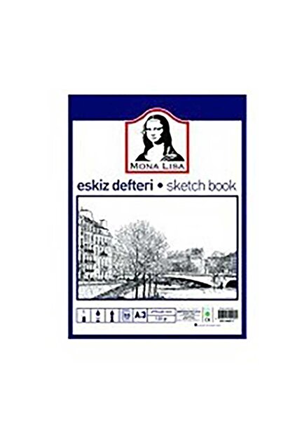 Genel Markalar Mona Lisa Eskiz Defteri (Sketch Book) A3 120 gr. 50