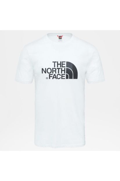 THE NORTH FACE Erkek Logolu T-shirt - Ekru - 4