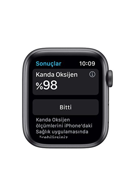 Apple Watch Seri 6 44mm (GPS) Alüminyum Kasa Uzay Grisi - A Kalite