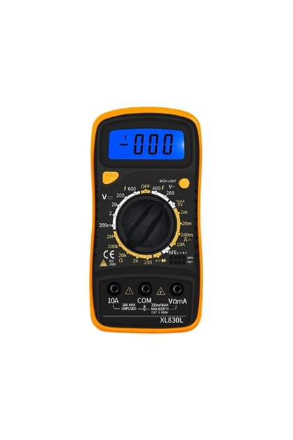 XL830L Dijital Ölçü Birim Aleti Multimetre Avometre Voltmetre (PİLLİ)