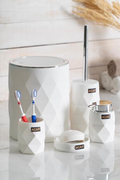 Astoria 5 Piece Bathroom Set - White