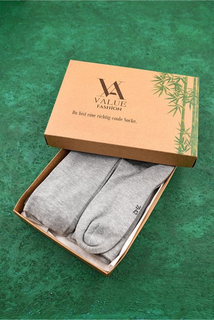 Bamboo MEN'S LONG SOCKS, 6-PACK BOX