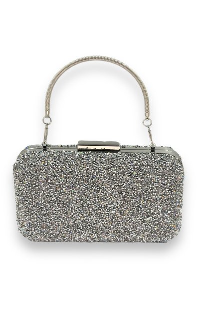 Silver Stone Evening Bag Evening Bag Engagement Wedding Bag Handmade Bag Chain Bag