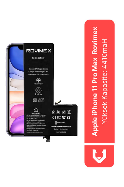 iPhone 11 Pro Max Batarya Pil - Yüksek Kapasite 4410 mAh