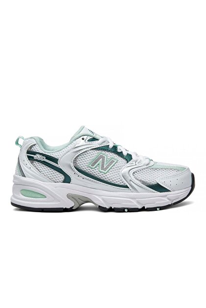 New Balance 530 White Silver Green Kadın Spor Ayakkabı