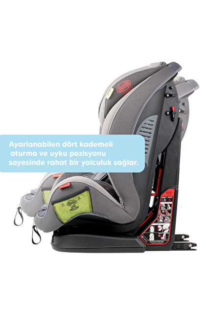 Heyner Multifix Aero Plus 9 - 36 kg İsofix Oto Koltuğu Gri
