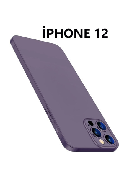 iphone 12 Ultra Ince Yarı Saydam Kılıf Mat Yüzeyli Kirlenmez Kamera Korumalı Minimalist Kapak