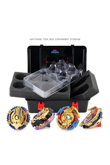 hediyecik Beyblade Metal Gyro Tool Box Çantalı Beyblade Seti 8'li