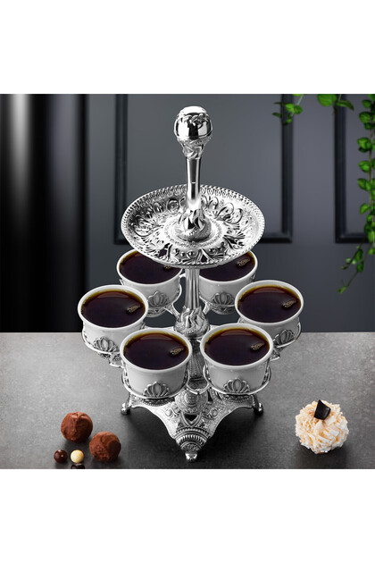 UCR HOME İki Katlı Tablalı Lüks Çok Amaçlı Zemzem ve Kahve