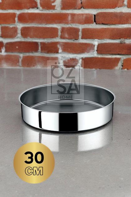 Stainless Steel Baking Tray 30cm Baklava Pastry Tray Round Baking Tray