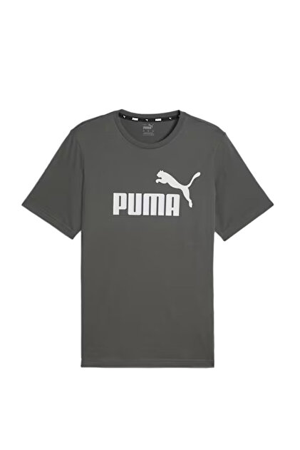 Puma ESS Logo Tee Gri Erkek Kısa Kol T-Shirt- Trendyol