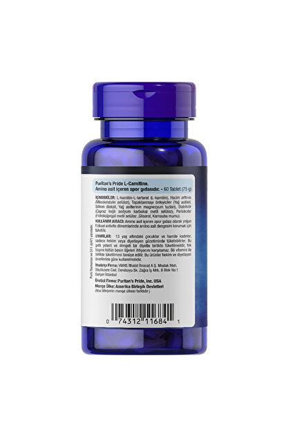 puritan's pride l carnitine review Puritan's Pride L-Carnitine 500 Mg 60 Tablet Aromasız