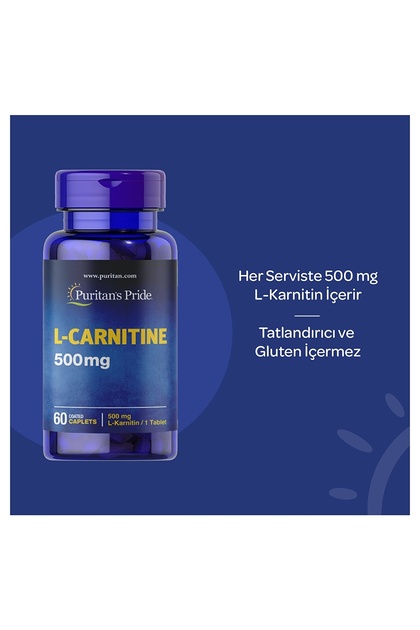 puritan pride l carnitine 500 mg Puritan's Pride L-Carnitine 500 Mg 60 Tablet Aromasız