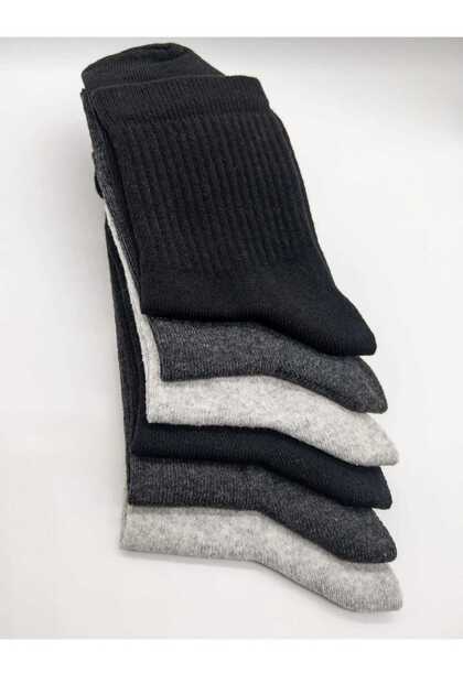 12'li Unisex Mevsimlik Kaliteli Karışık Renkli Konçlu Patik Çorap Ospack3002