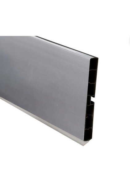 Baza Pvc Profil 120mm Kaplamalı Alüminyum Silver