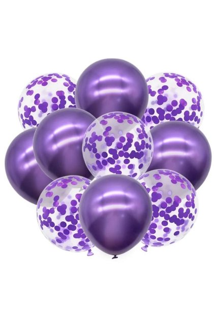 KONFETİLİ BALON 10 LU