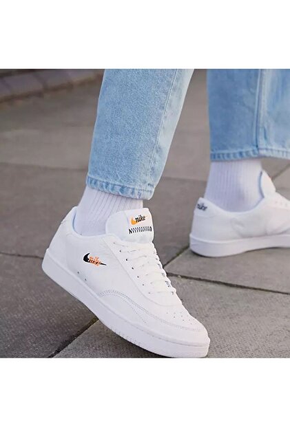 nike navy court vintage trainers