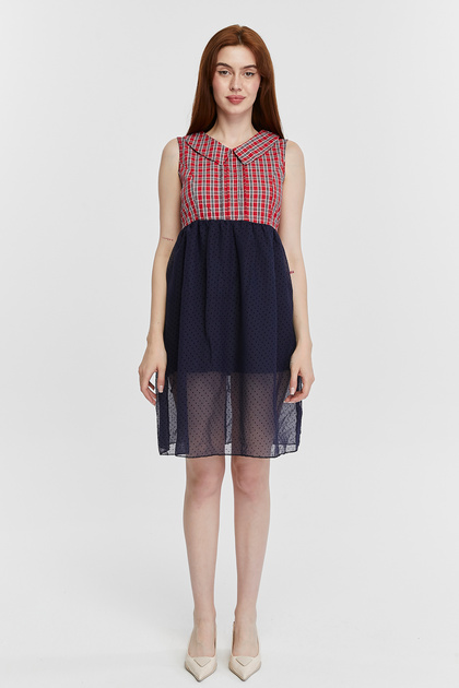 Peter Pan Collar Mini Dress