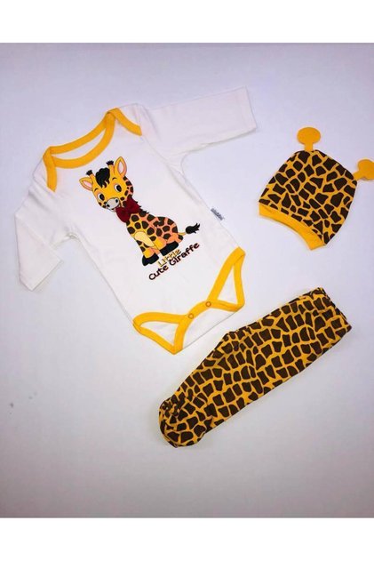 Unisex Baby 3 Piece Bodysuit Set