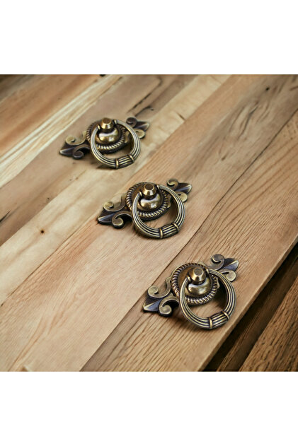 Dizayn House Halkalı Yaprak Model Dolap ve Çekmece Kulpu Şık