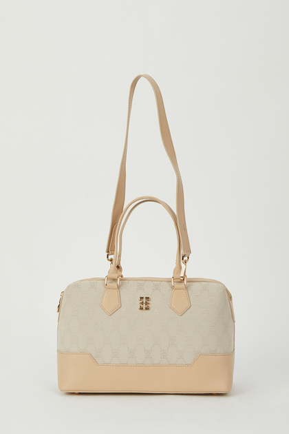 Beige Women's Shoulder Bag 05PO23Y1665