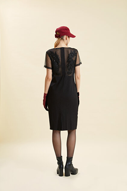 VERDA Back Embroidered Transparent Dress- Trendyol VERDA Back Embroidered Transparent Dress- Trendyol