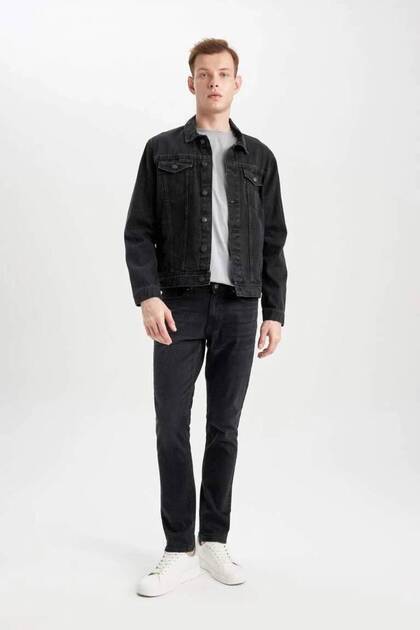 Defacto Z3379az/nm40 Erkek Jean Ceket Black - Fiyatı, Yorumları