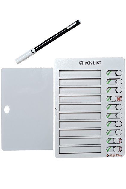 Checklist Wooden Educational Toy Puzzle Checklist