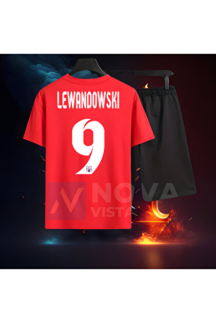 Biy Store Robert Lewandowski 9 numara forma sırt baskılı unisex