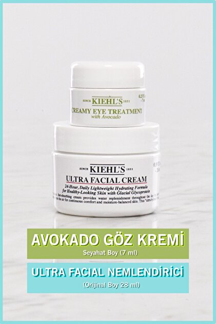 Kiehl's ULTRA FACİAL CREAM & AVOCADO EYE CREAM FAVORİTE MOİSTURE