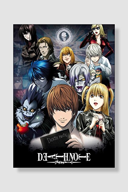 postick Death Note Anime Posteri Kalın Parlak Kuşe Kağıdı - Fiyatı
