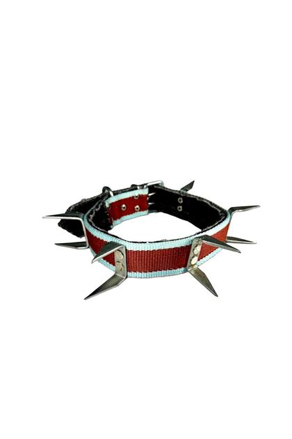 Large Breed Double Woven U Barbed Dog Collar