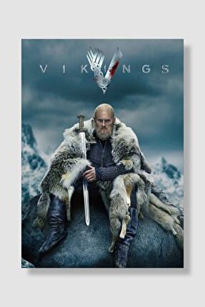 postercraft Vikings Ragnar Lothbrok Art Modern Panel Tablo Poster