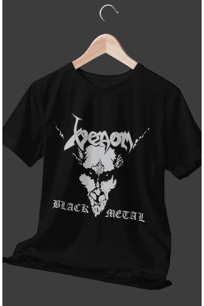 Tricou unisex Venom Black Metal Print, Tricou Rock-Metal Music Print