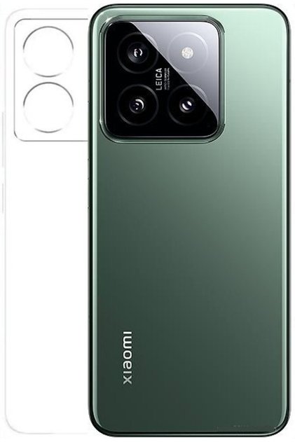 Xiaomi Mi 14 Kılıf Kamera Korumalı Şeffaf Yumuşak Silikon Kılıf