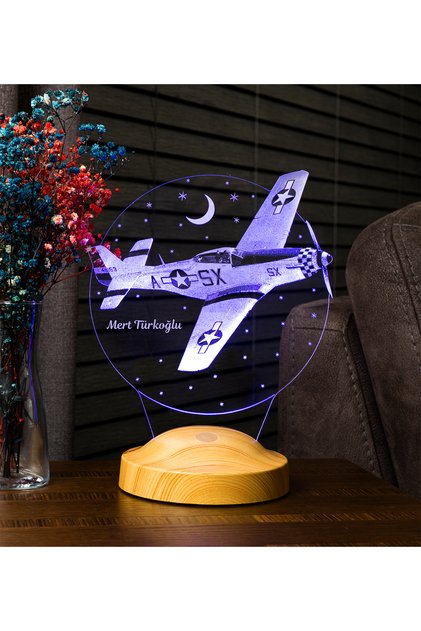 Uçak Hediyesi, Uçak Figürlü Hediye, Pilot Hediyesi, Sevgiliye Doğum Günü Hediyesi Led Lamba