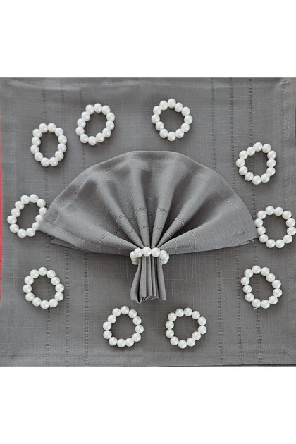 Colber Fabric American Serving Napkin and Ring (8 Pieces)